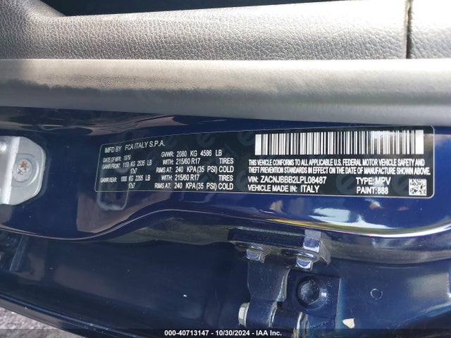 ZACNJBBB2LPL08487 Jeep Renegade Latitude 4x4