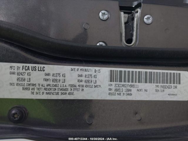 2C3CCARG1FH909111 Chrysler 300 Limited