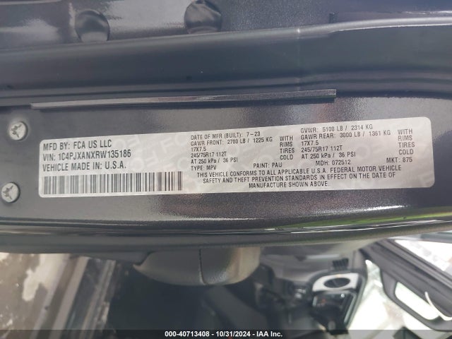 1C4PJXANXRW135186 Jeep Wrangler 2-door Sport S 4x4
