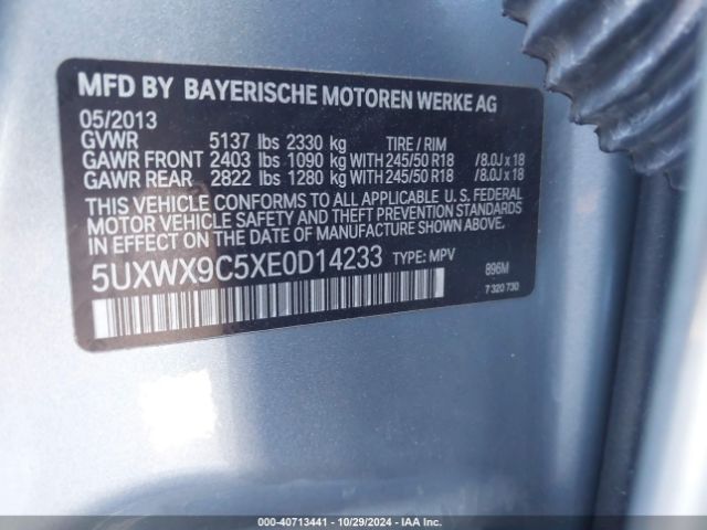 5UXWX9C5XE0D14233 BMW X3 Xdrive28i