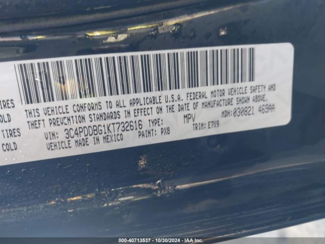 3C4PDDBG1KT732616 Dodge Journey Se Awd