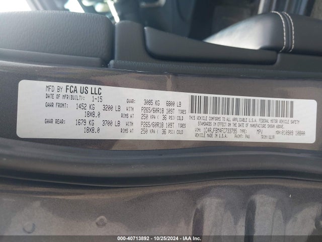 1C4RJFBM4FC733795 Jeep Grand Cherokee