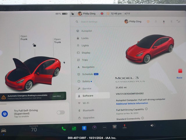 2021 TESLA MODEL 3 5YJ3E1EA5MF054262 Photo 6