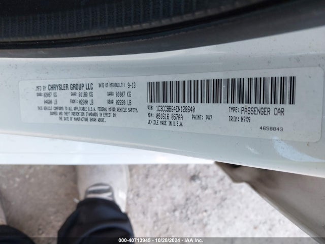 1C3CCBBG4EN128640 Chrysler 200 Touring