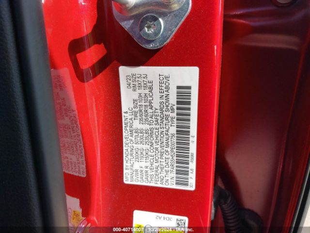 7FARS5H52PE007756 Honda Cr-v Hybrid Sport