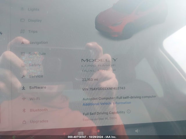 2022 TESLA MODEL Y 7SAYGDEEXNF453743 Photo 6