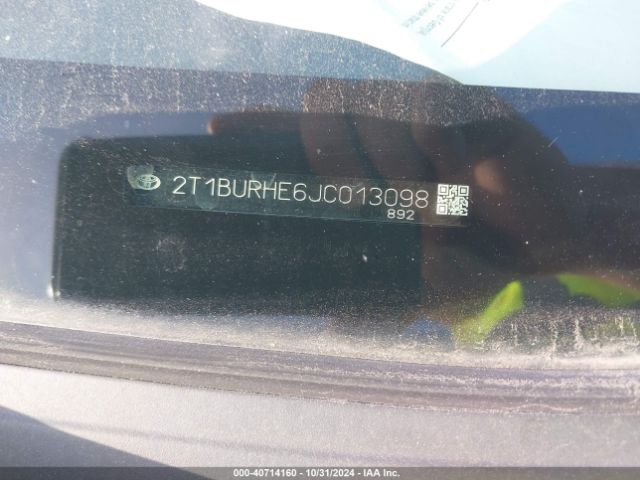 2T1BURHE6JC013098 Toyota Corolla L/le/xle/se/xse