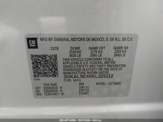 3GKALSEX6KL225112 GMC Terrain Denali