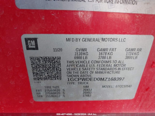 1GCPWDED0MZ168397 Chevrolet Silverado 1500 2wd  Short Bed Rst