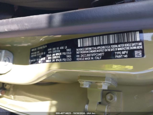 ZACCJBBT0FPC04877 Jeep Renegade Latitude