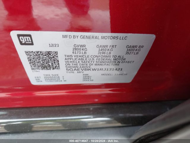 5GAEVBKW1RJ131421 Buick Enclave Premium Awd