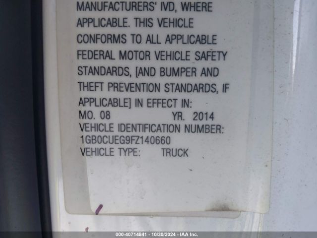 1GB0CUEG9FZ140660 Chevrolet Silverado 2500hd Wt