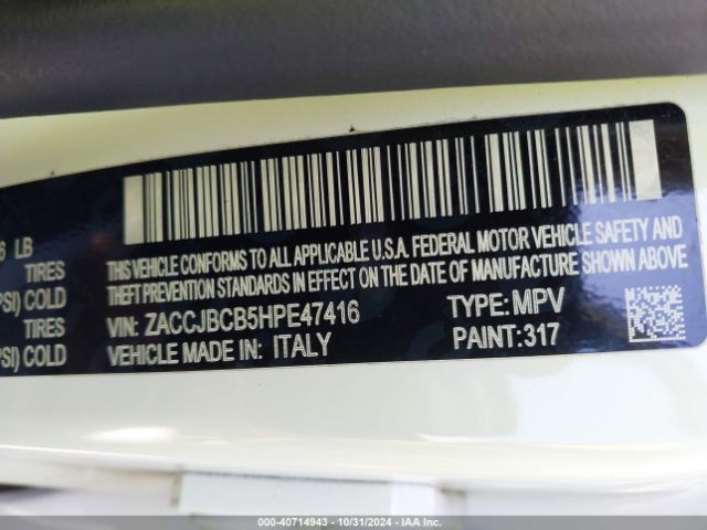 ZACCJBCB5HPE47416 Jeep Renegade Trailhawk 4x4