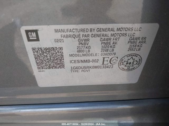 1G6DU5RK0M0133423 Cadillac Ct5 Sport