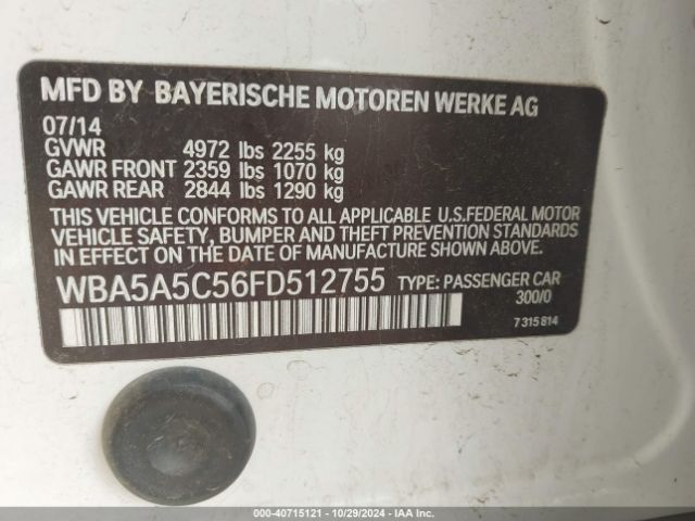 WBA5A5C56FD512755 BMW 528I