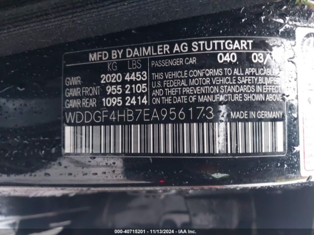 WDDGF4HB7EA956173 Mercedes-Benz C 250 Luxury/sport
