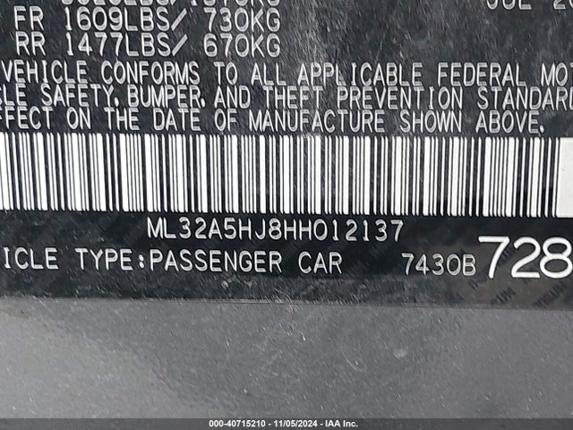 ML32A5HJ8HH012137 Mitsubishi Mirage Gt