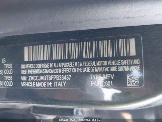 ZACCJABT8FPB33437 Jeep Renegade Latitude