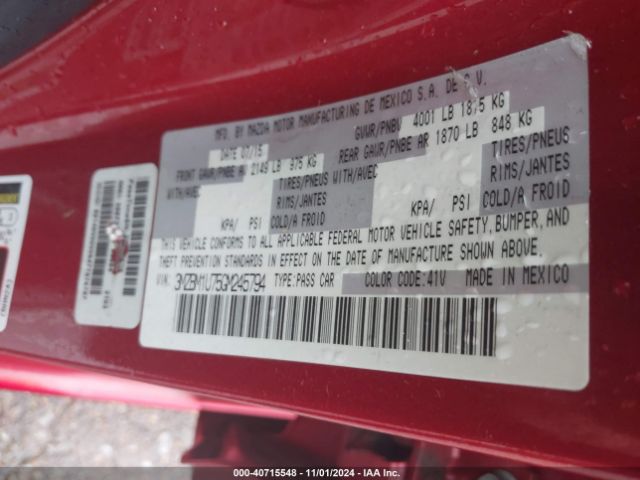 3MZBM1U75GM245794 Mazda Mazda3 I Sport