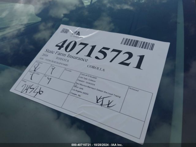 5YFBURHEXGP434685 Toyota Corolla Le Plus