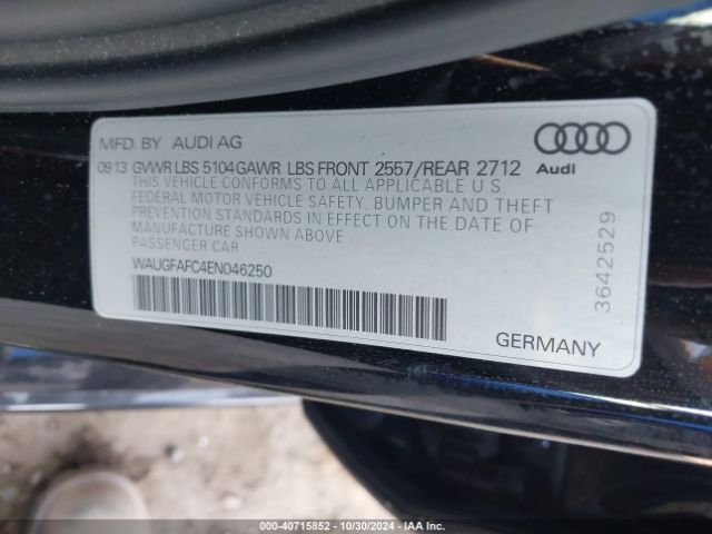 WAUGFAFC4EN046250 Audi A6 2.0t Premium