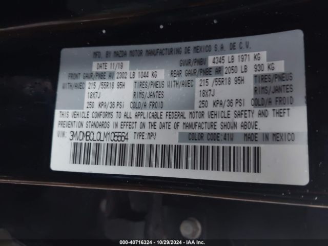 3MVDMBCL0LM105564 Mazda Cx-30 Select Package
