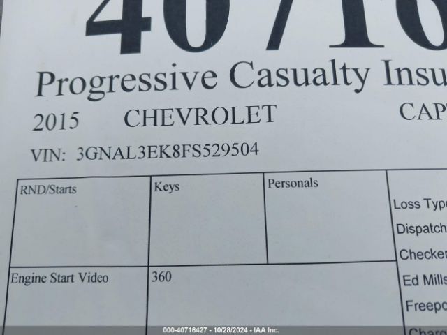 3GNAL3EK8FS529504 Chevrolet Captiva Sport Lt