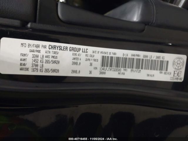 1C4RJFJTXFC626503 Jeep Grand Cherokee