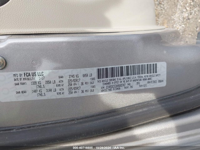 Dodge Grand Caravan Sxt 2017 2C4RDGCG3HR685707 Image 9
