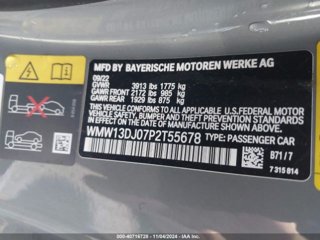 WMW13DJ07P2T55678 Mini Se Hardtop Cooper