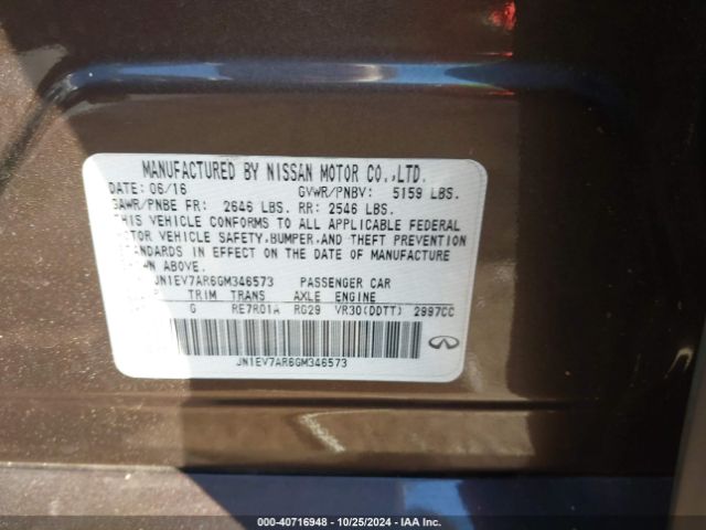 JN1EV7AR6GM346573 Infiniti Q50 3.0t Premium