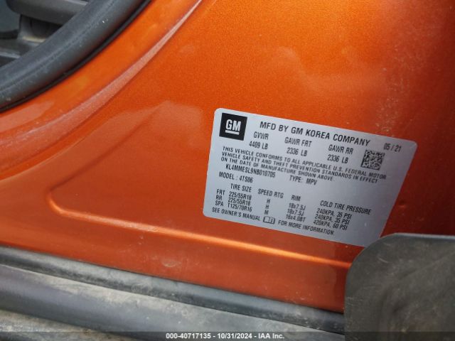 2022 BUICK ENCORE GX KL4MMESL9NB010705 Photo 8