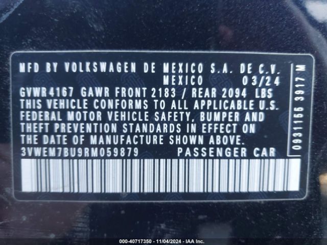 3VWEM7BU9RM059879 Volkswagen Jetta 1.5t Se