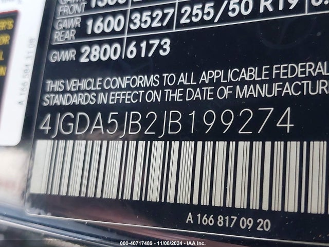 Mercedes-Benz GLE 350 2018 4JGDA5JB2JB199274 Image 9
