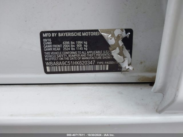 WBA8A9C51HK620347 BMW 320i