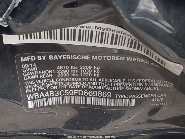WBA4B3C59FD669869 BMW 435i Gran Coupe Xdrive