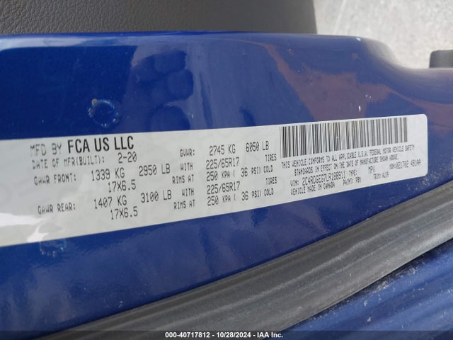 Dodge Grand Caravan Gt 2020 2C4RDGEG7LR188911 Image 9