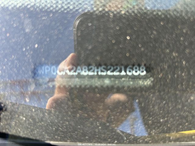 WP0CA2A82HS221688 Porsche 718 Boxster