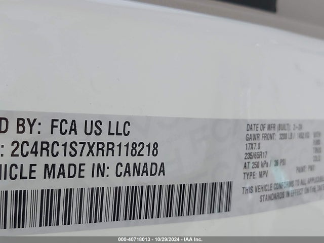 Chrysler Pacifica Hybrid Select 2024 2C4RC1S7XRR118218 Image 4