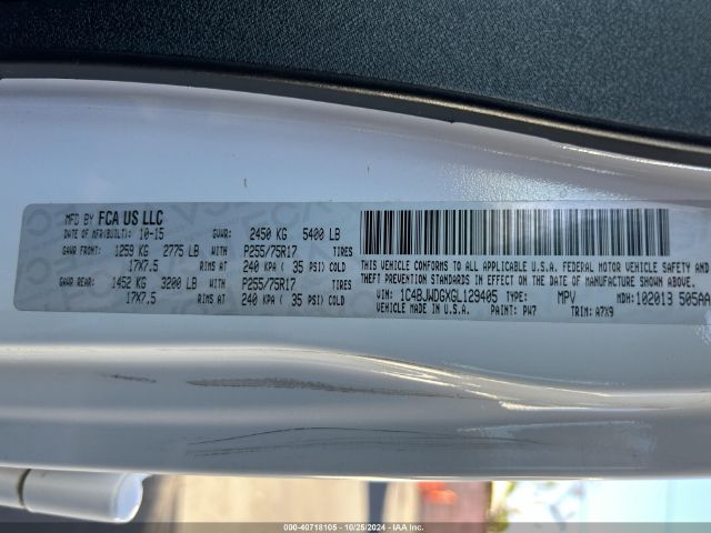 1C4BJWDGXGL129405 Jeep Wrangler Unlimited Sport