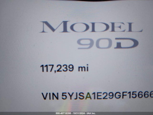5YJSA1E29GF156667 Tesla Model S 60d/70d/75d/85d/90d