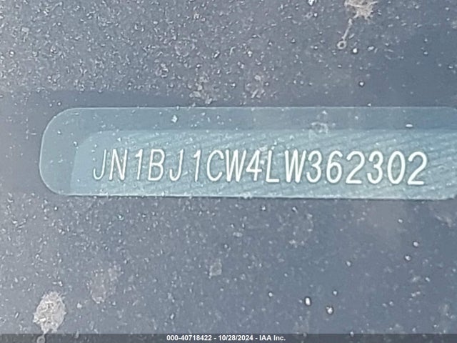 JN1BJ1CW4LW362302 Nissan Rogue Sport S Awd Xtronic Cvt