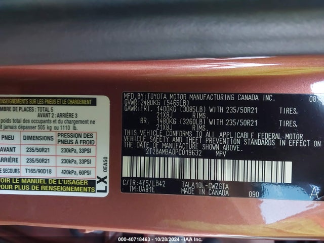 Lexus Rx 350 Premium Plus 2023 2T2BAMBA0PC019632 Image 9