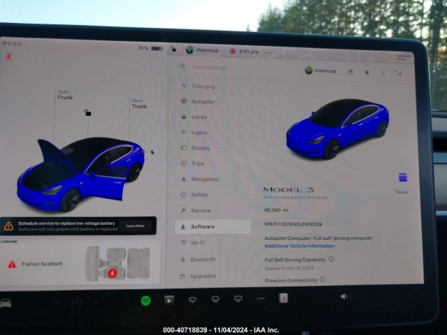 5YJ3E1EA5LF613338 Tesla Model 3 Standard Range Plus Rear-wheel Drive/standard Range Rear-wheel Drive