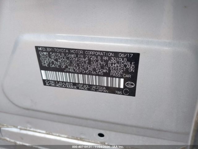 JTHBL5EF0H5146745 Lexus LS 460