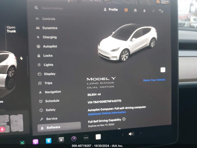 2022 TESLA MODEL Y 7SAYGDEE7NF443770 Photo 6