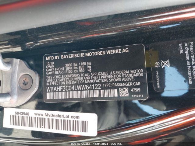 2020 BMW Z4 WBAHF3C04LWW64122 Photo 8