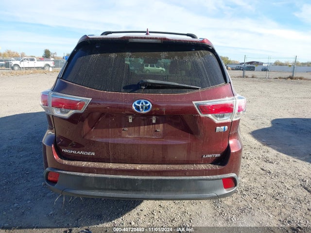 5TDDCRFH6GS015202 Toyota Highlander Hybrid Limited Platinum V6