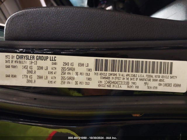 Dodge Durango Sxt 2014 1C4RDHAG4EC313189 Image 9