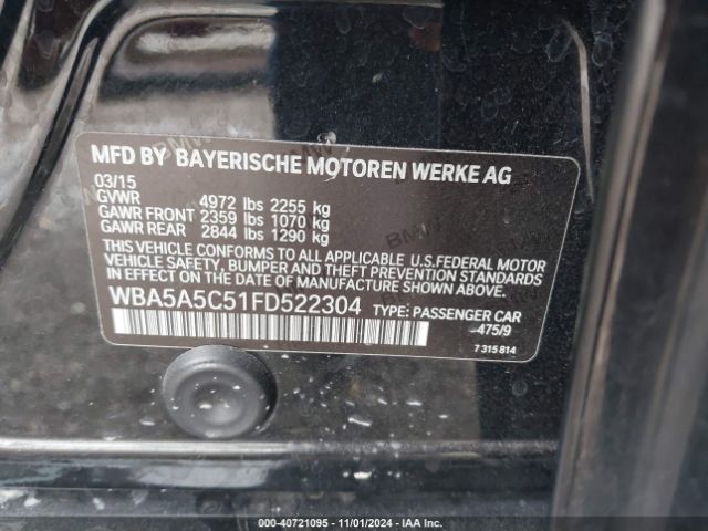 WBA5A5C51FD522304 BMW 528I